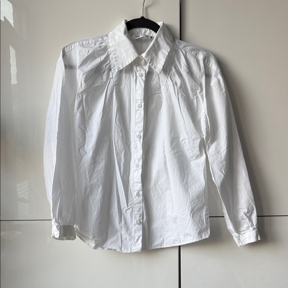 Zara Tops - Zara White Womens Button Down Shirt